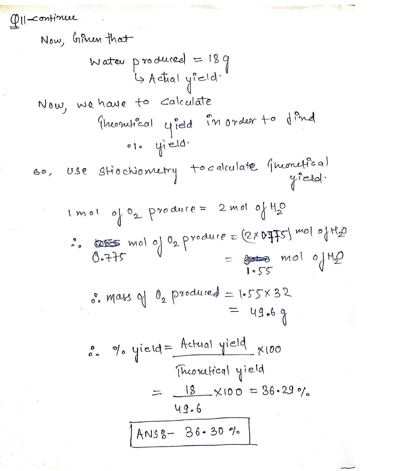 Solved Consider the reaction of hydrogen gas reacting with oxygen gas