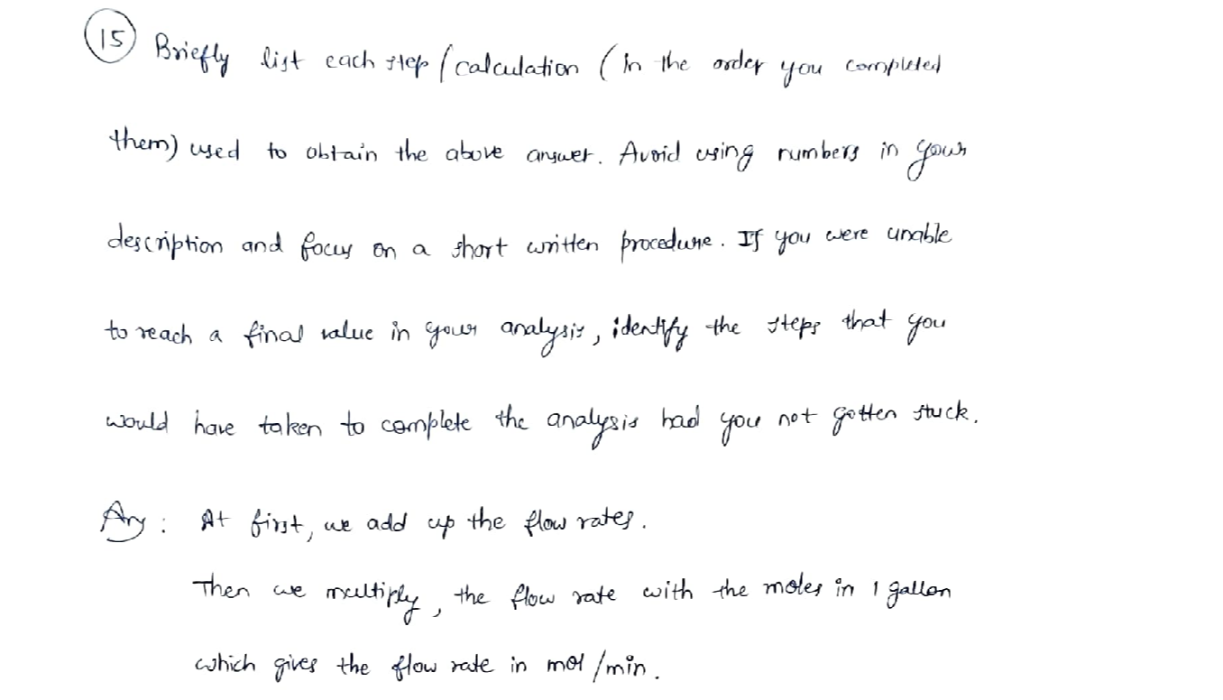 Solved Briefly list each step/calculation (in the order you completed them) TutorBin