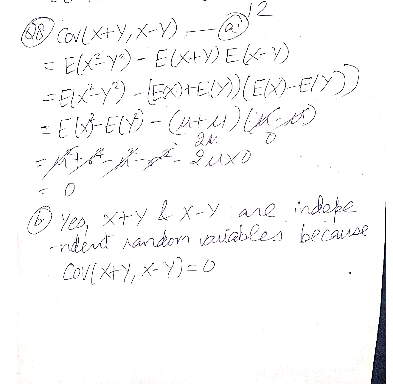 Solved 8. Let X and Y be two independent and identically distributed normal TutorBin