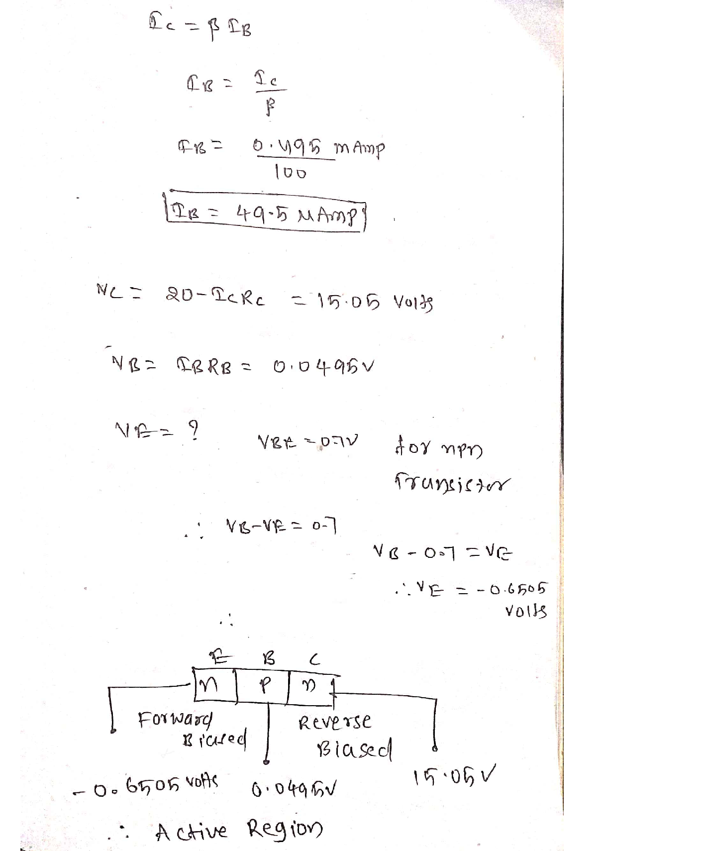 Solved Question II For the BJT amplifier circuit shown in Figure (2