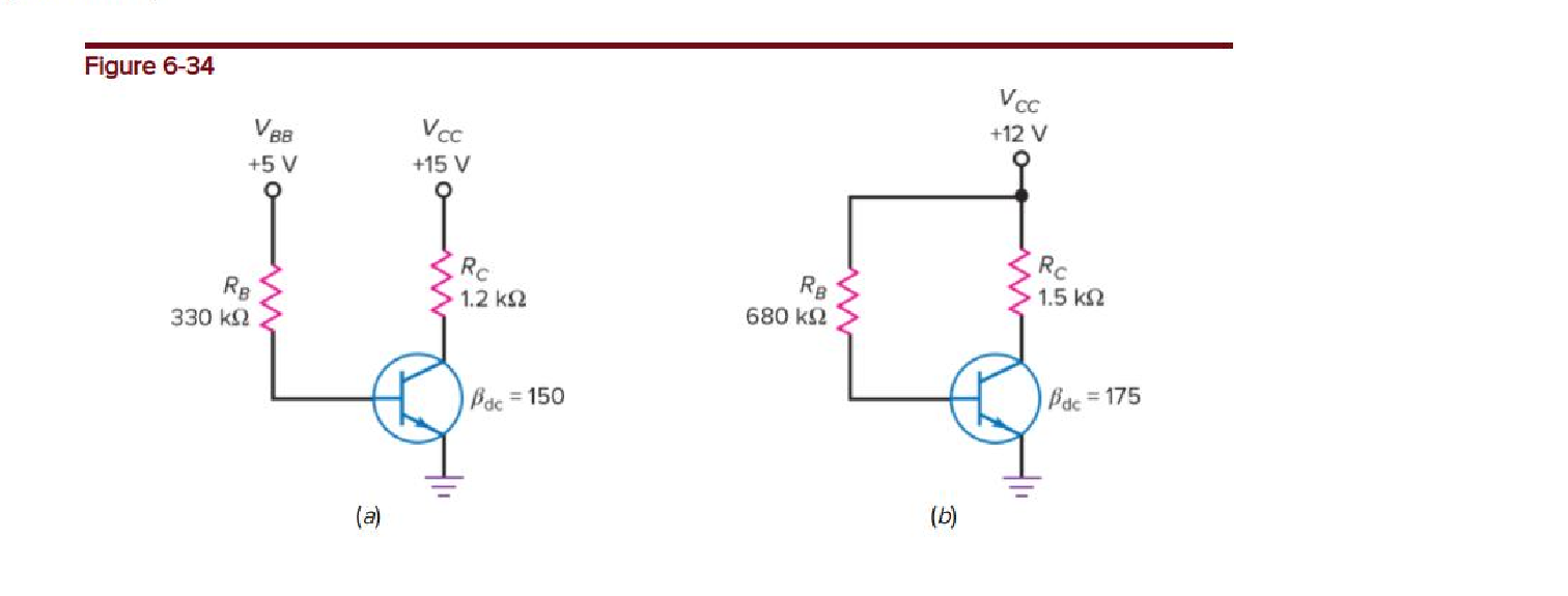 Solved L Figure 634a shows a simpler way to draw a transistor circuit