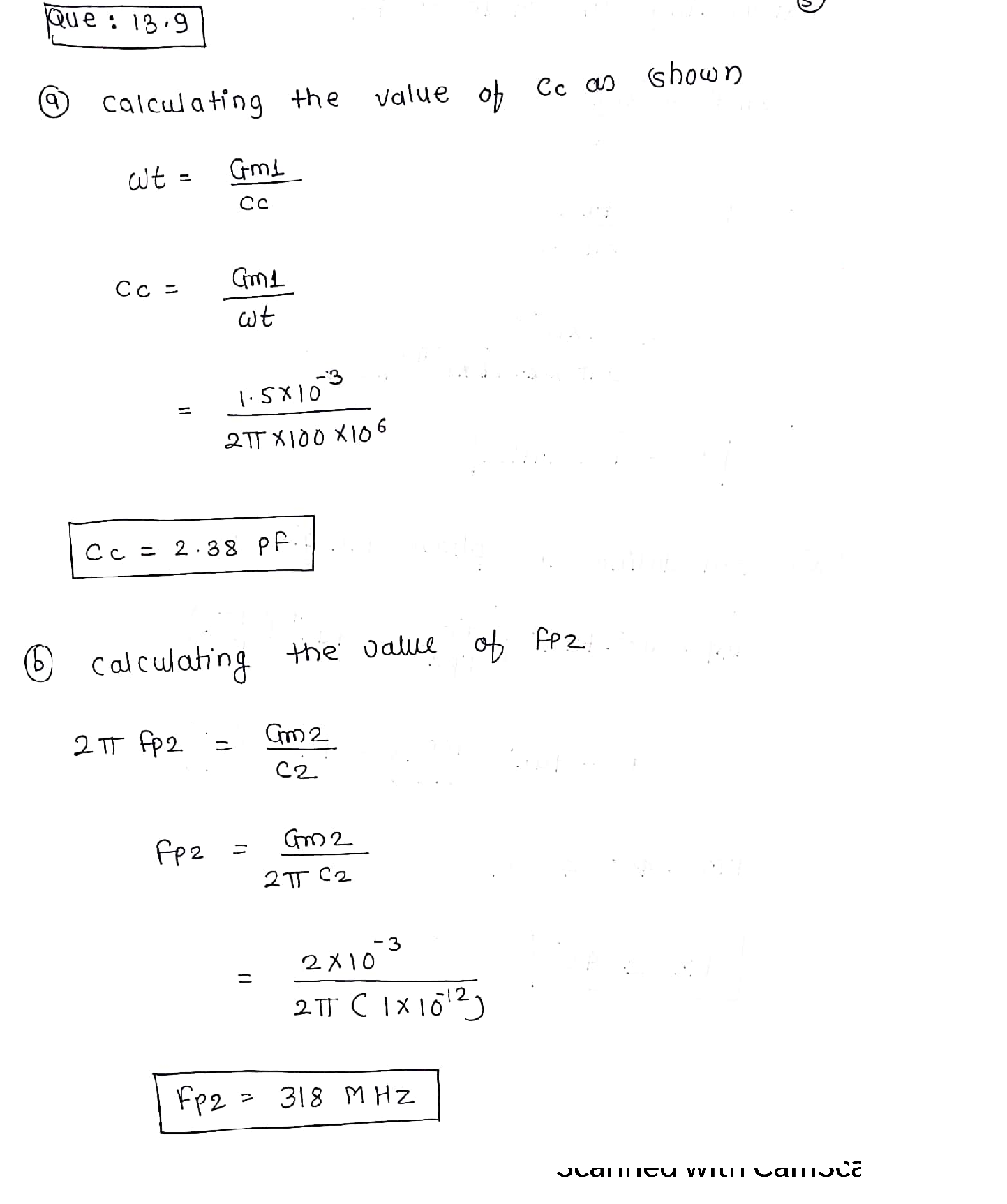 Solved a) What must the value of C, be? (b) What do you estimate the frequen TutorBin
