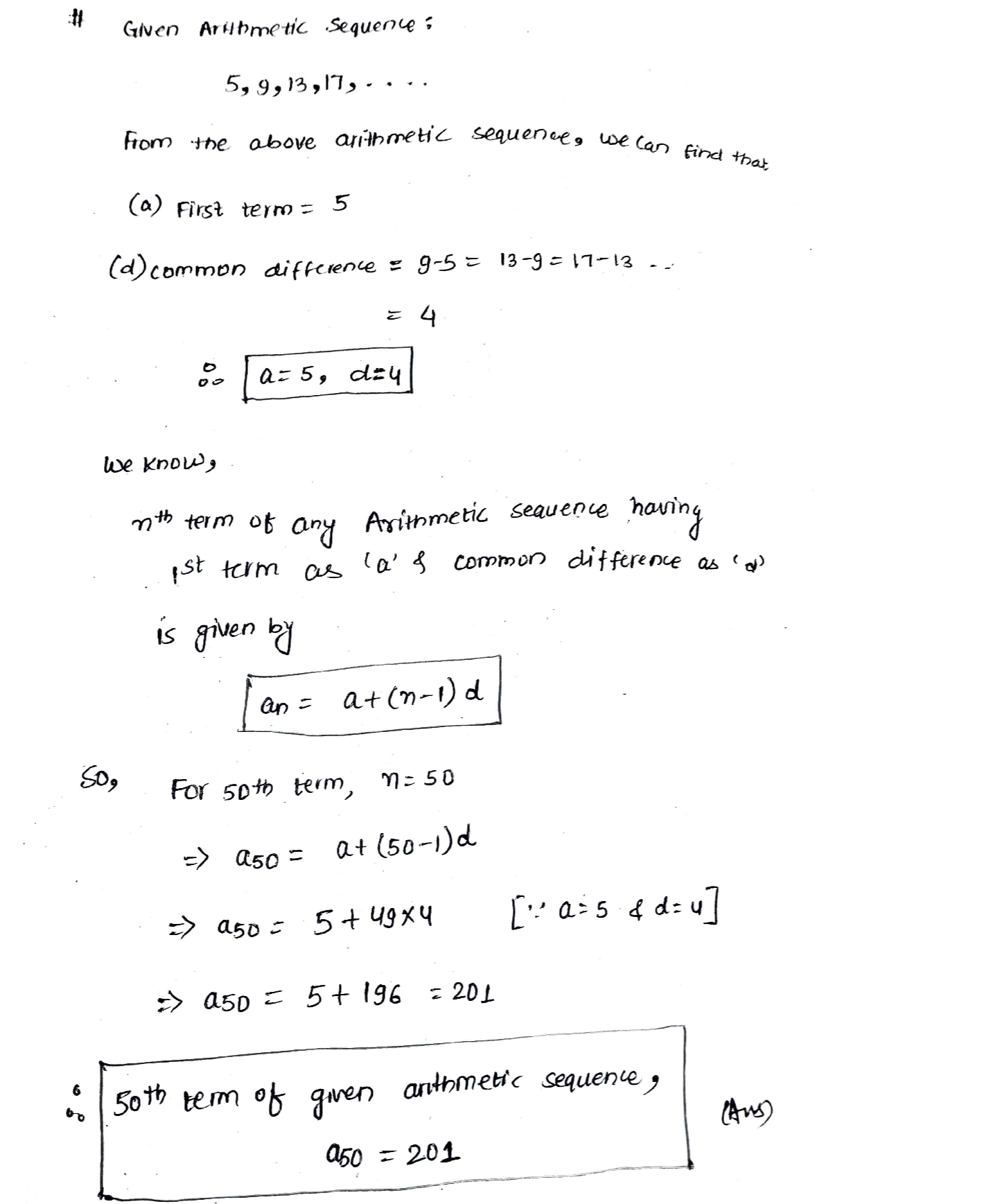 Solved Find The 50th Term Of The Following Arithmetic Sequence 5 9 solved-find-the-50th-term-of-the-following-arithmetic-sequence-5-9