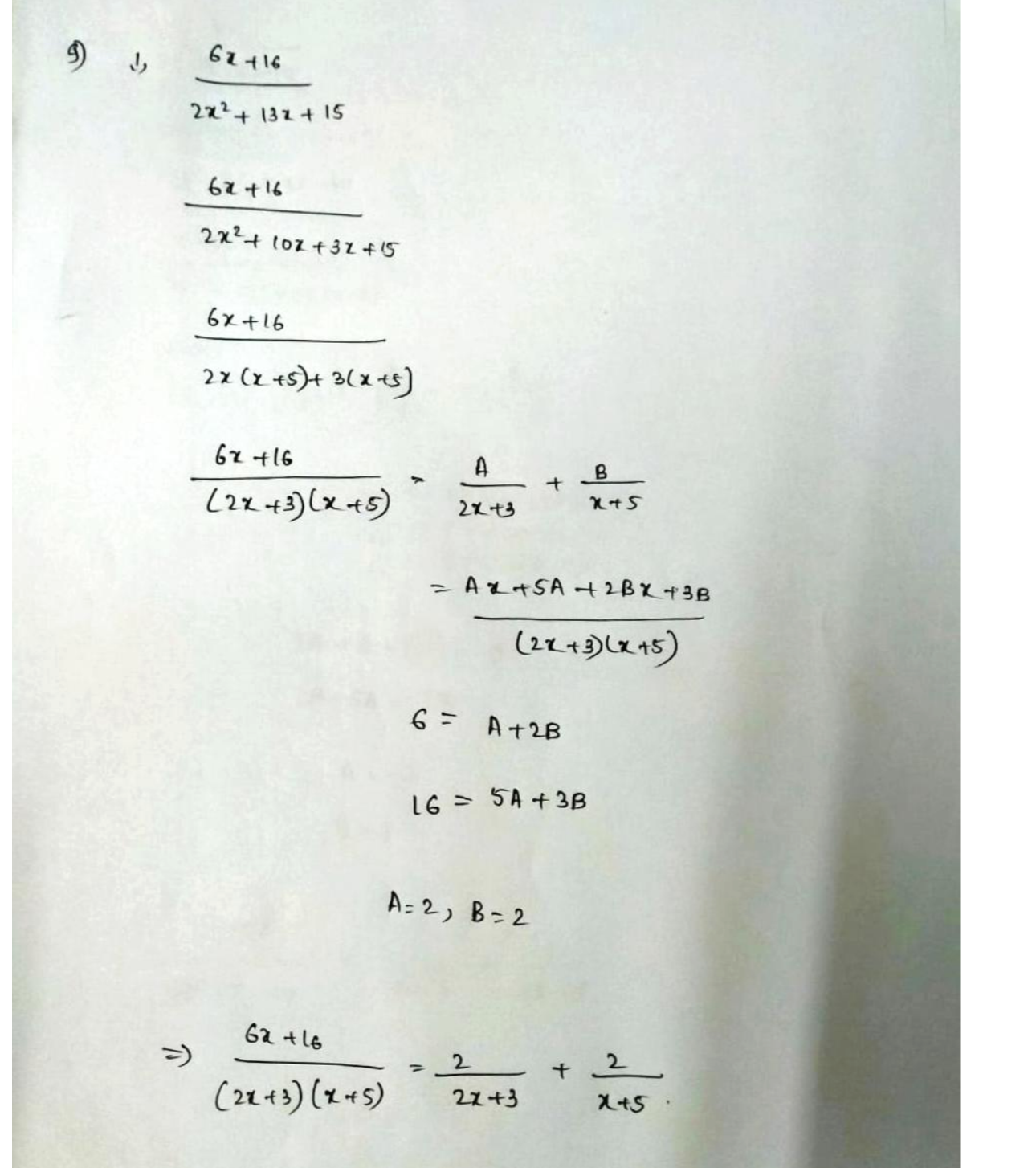 Solved Convert into partial fraction form \text { iii) } \frac{14}{3 x^{2}+ TutorBin