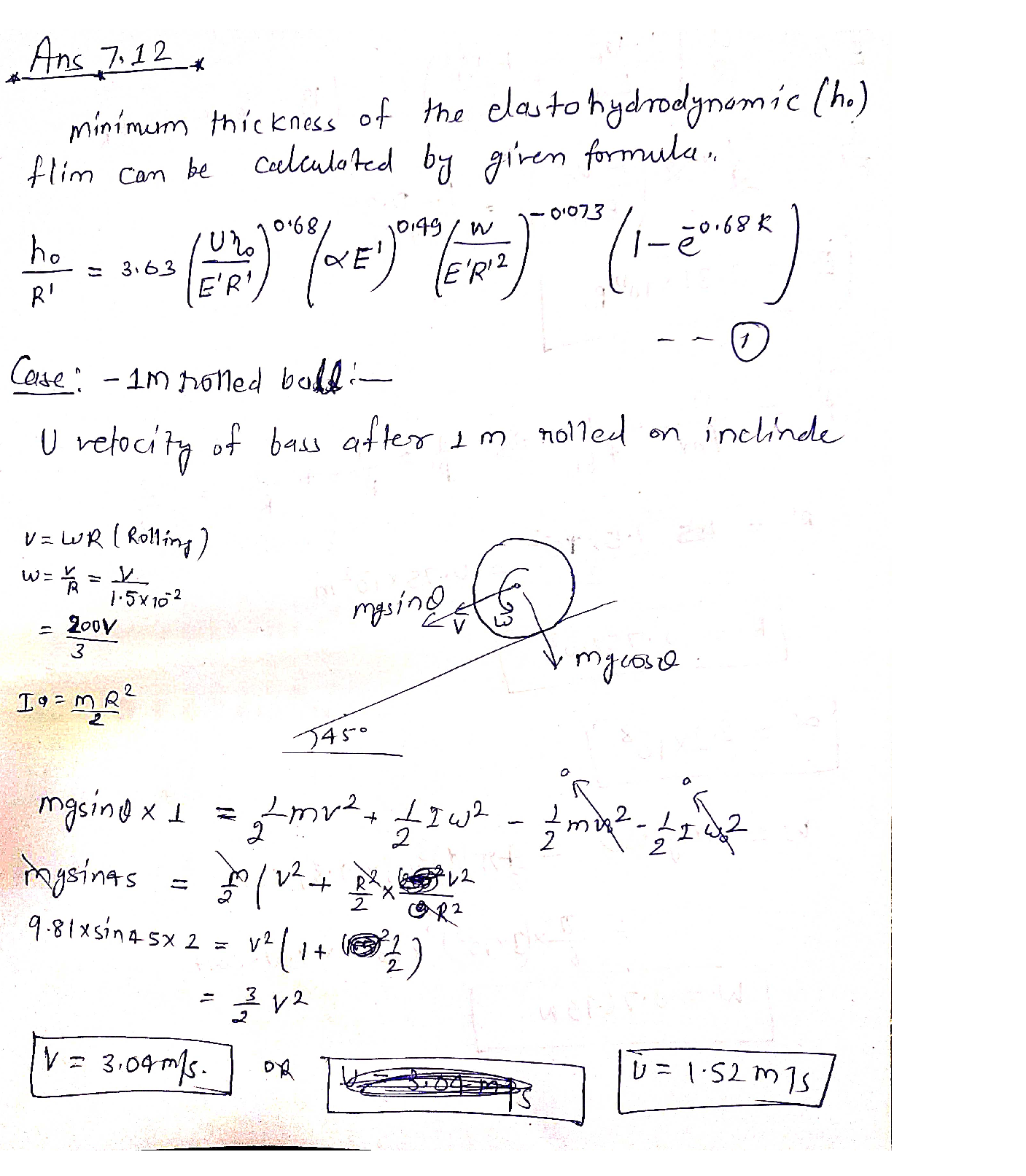 Solved A steel ball starts rolling from rest down a steel plate