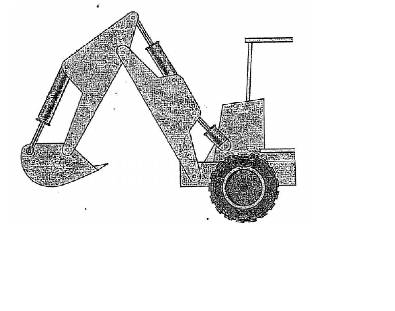 Solved A5.5 Create a skeleton/kinematic diagram of the excavator shown