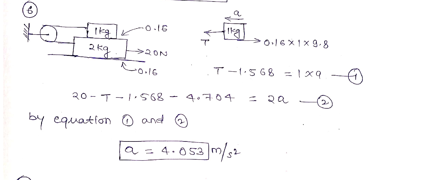 Solved (10 Points) A rope pulls on the lower block in the figure with