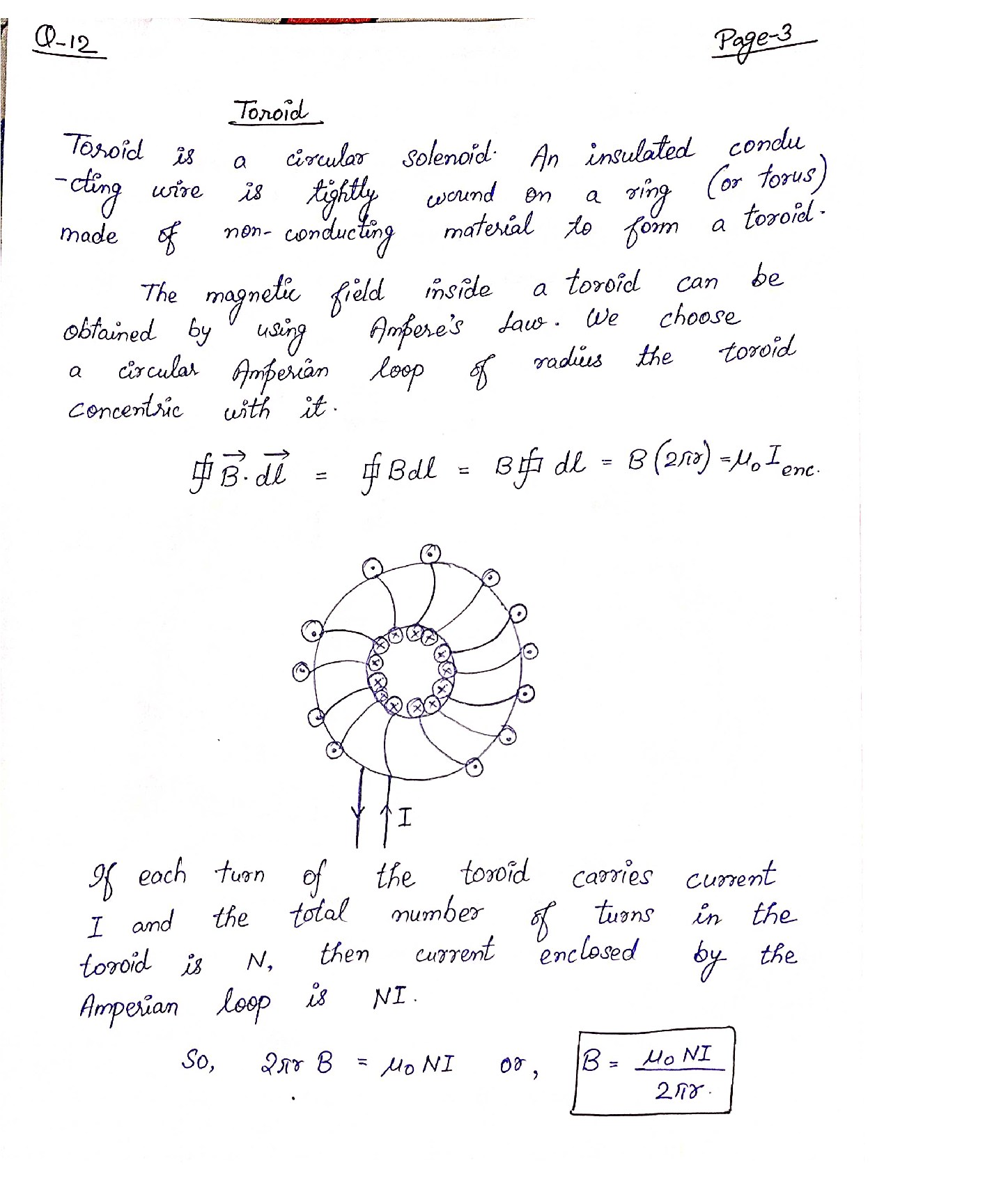 Solved 12. What is a solenoid? Describe the field of a